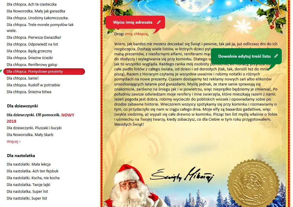 Jak napisać list od Mikołaja, który rozczuli każde dziecko? Porady